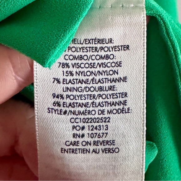 Alice + Olivia Short Sleeve Catalina Dress In Garden Green Size XS - Picture 10 of 10